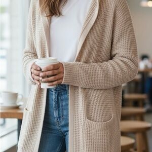 Magaschoni Tan Women's Cardigan